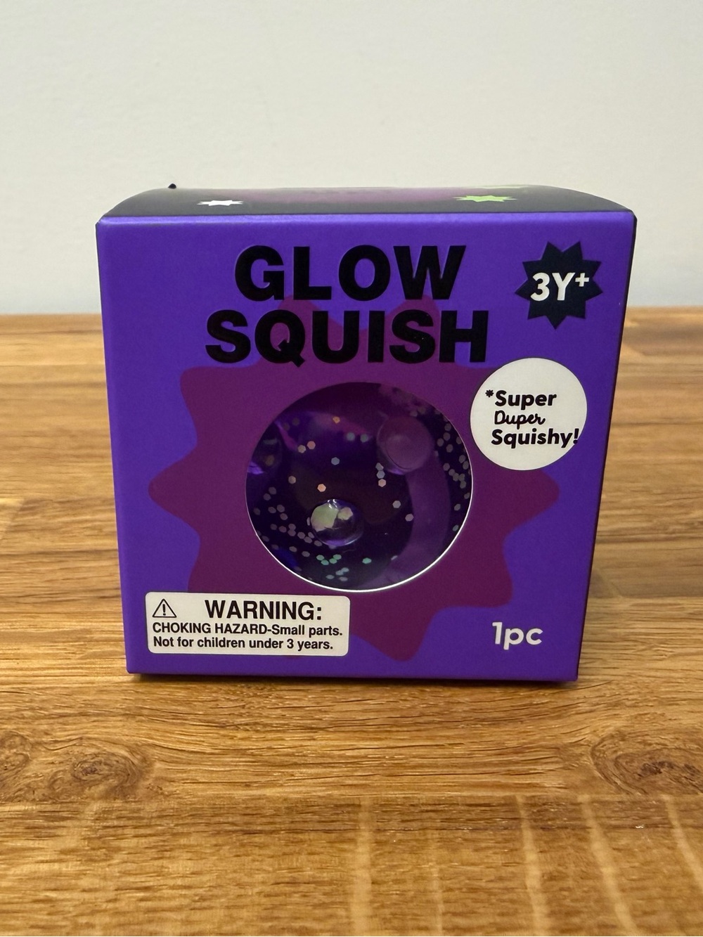 J’adore Glow Squish Squishy Sensory Toy Squeezy Fidget Purple